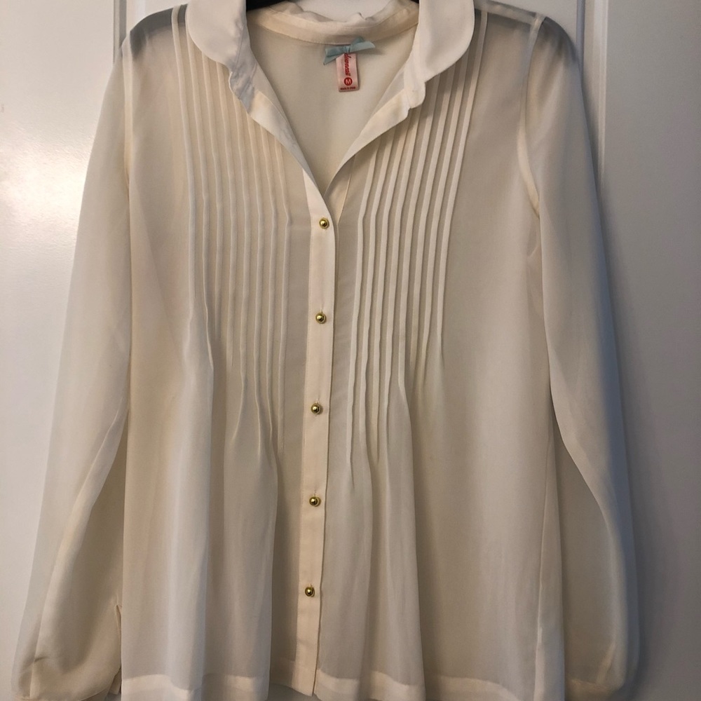Cream blouse